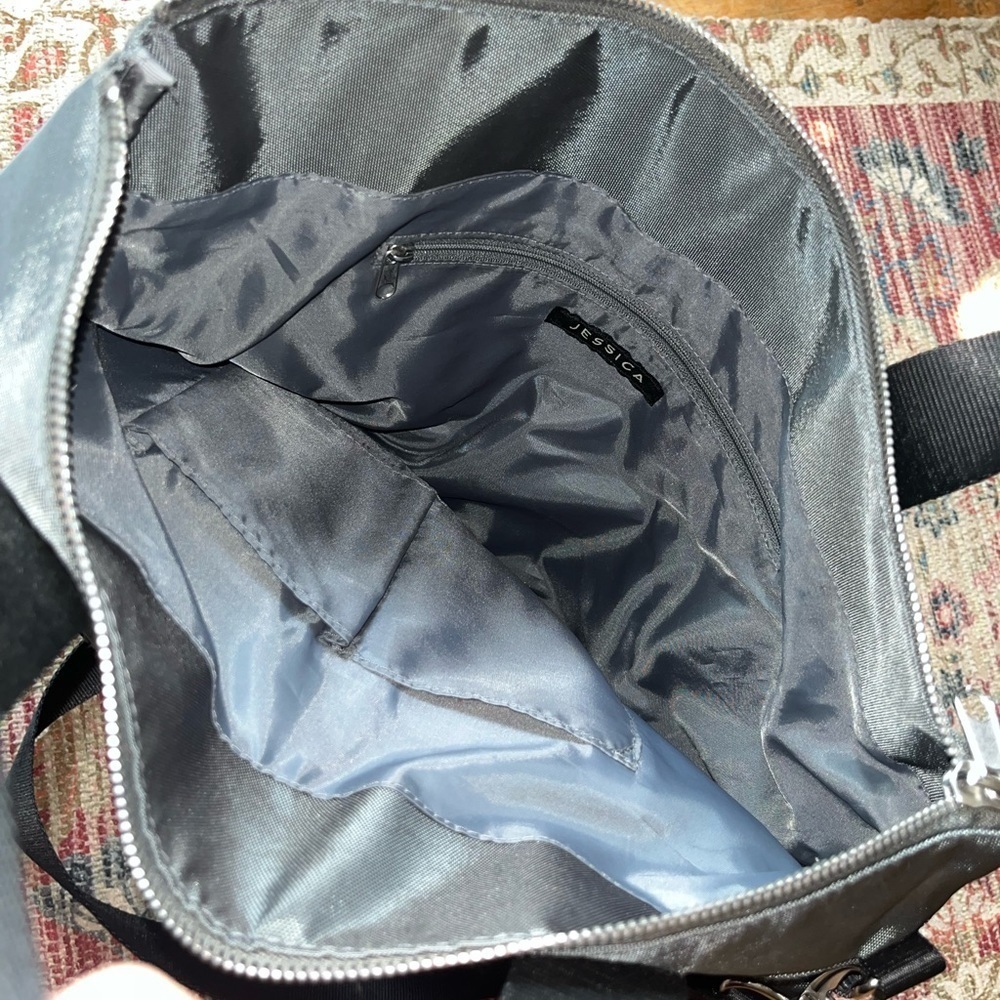 XLg Grey VTG  Jessica Bag -Work Travel-Commute-Mint -Pockets-Beach -Crossbody☀️﻿ - Picture 9 of 11